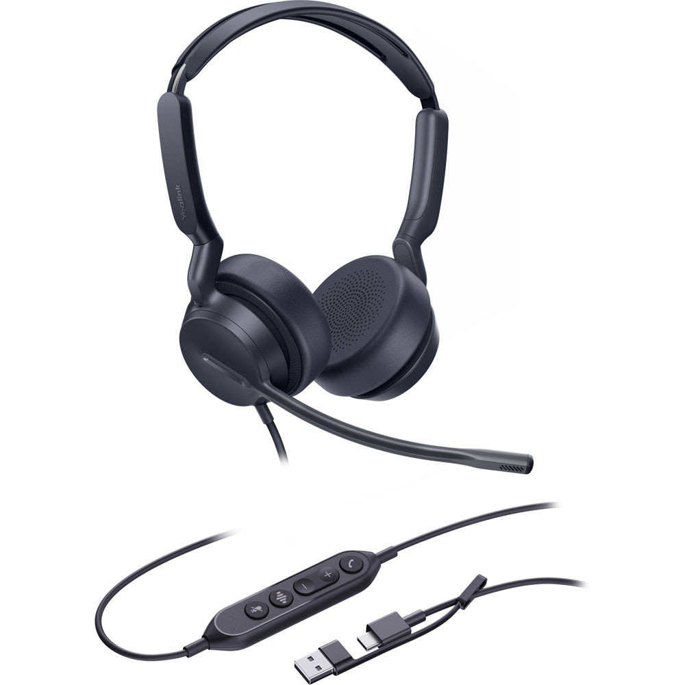 Yealink UH44 USB Wired Dual Headset